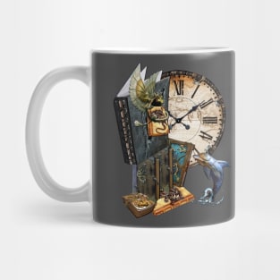 Steampunk-dolphin & dragon-storybook Mug